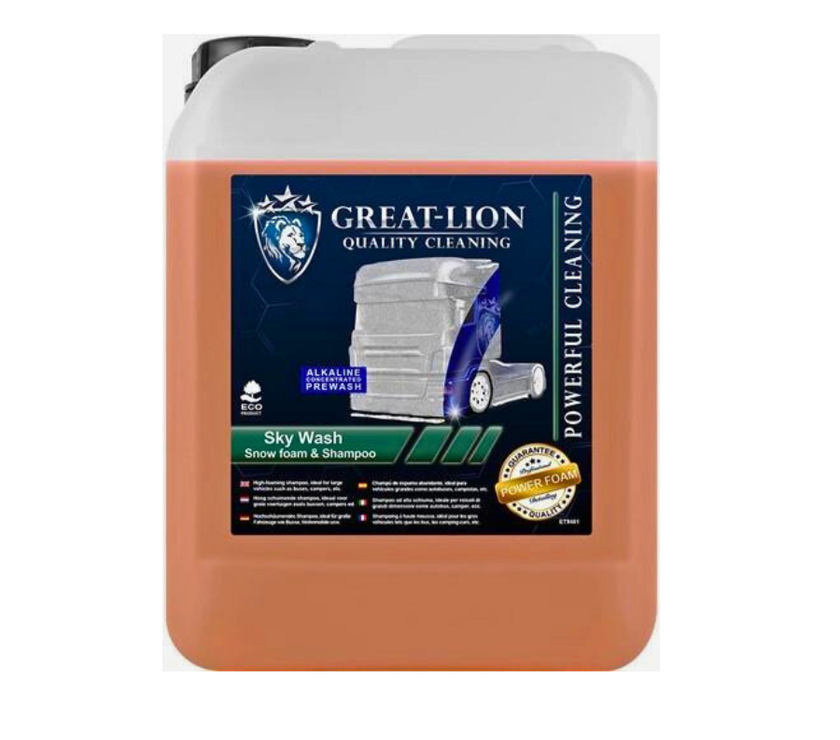Great-Lion Black Week Bulk Voordeel (VIP DEAL) – 5× 5L Pro-Reinigers + DIN51 Kraan & Sprayfles