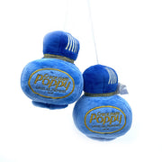 Poppy Grace Mate Plüschflaschen mit Kordel (70 cm) – 15 x 10 cm – Blau