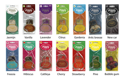 Mohn-Duftaufhänger – 14 verschiedene Düfte