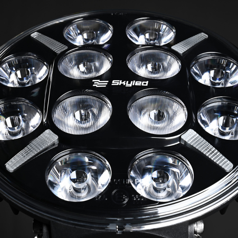 SKYLED Jupiter+ 9X 9 Inch LED Verstraler 120W – Wit/Amber Positielicht