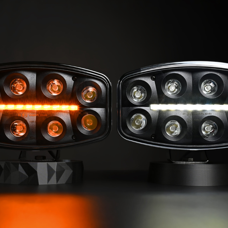 SKYLED Jumbo Octan Black LED Verstraler 80W – Wit/Oranje Positielicht