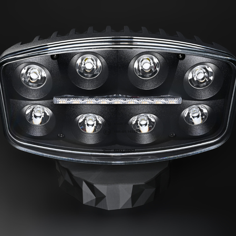 SKYLED Jumbo Octan Black LED Verstraler 80W – Wit/Oranje Positielicht