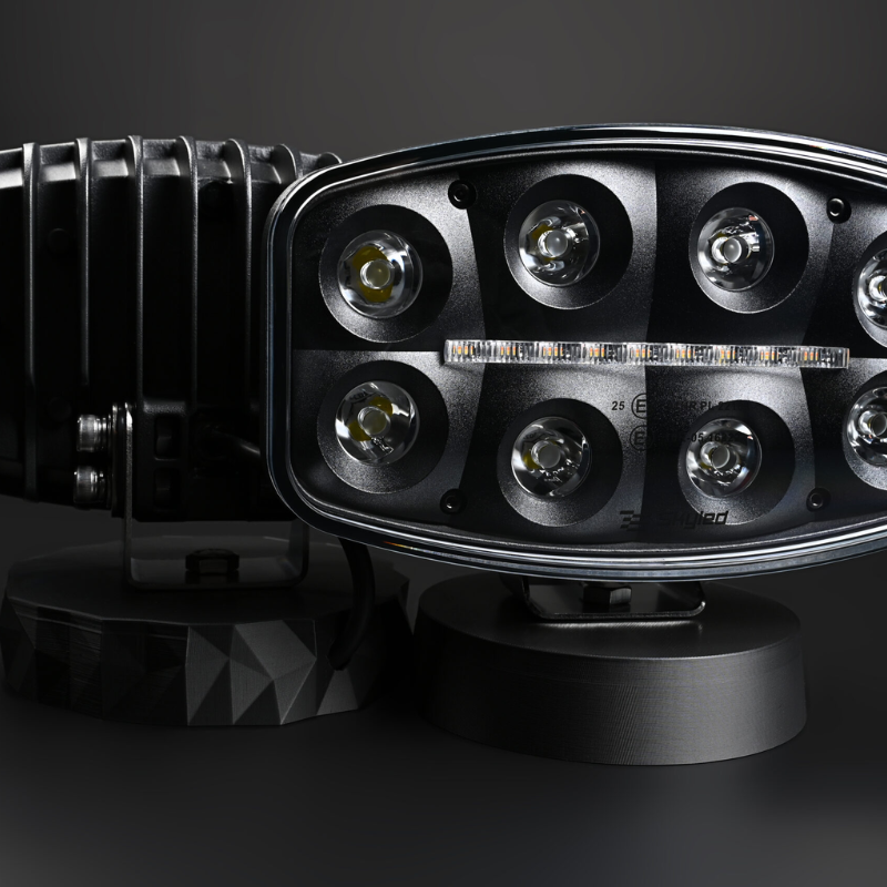 SKYLED Jumbo Octan Black LED Verstraler 80W – Wit/Oranje Positielicht