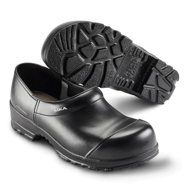 Sika 883 Flex Klomp S3 – zwarte veiligheidsklomp met dichte hak, stalen neus, overneus en antislip PU-zool (laddergrip)