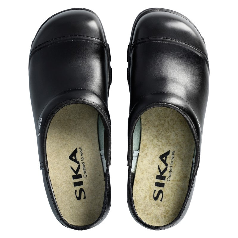 Sika 883 Flex Clog S3 – geschlossene Ferse, Stahlkappe & rutschfest (Schwarz)