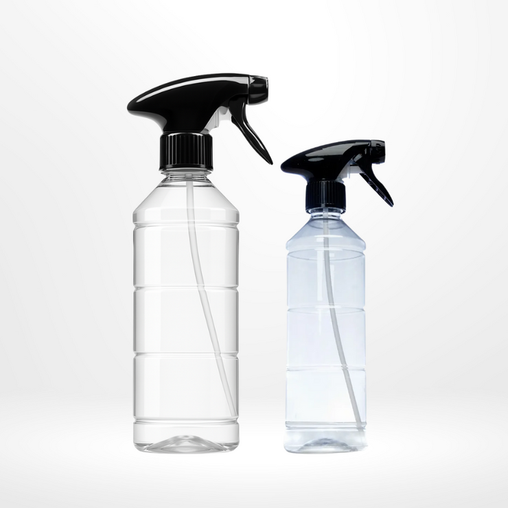 Chemisch bestendige transparante sprayfles met trigger voor vrachtwagen detailing

