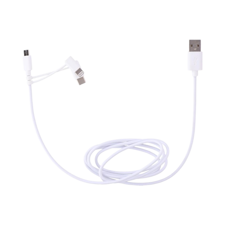 All Ride 3-in-1 Oplaadkabel – 1,2m | Universele Telefoonlader voor Onderweg