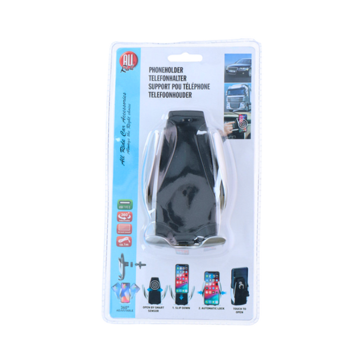 All Ride Telefoonhouder met Draadloos Opladen – Voor Ventilatierooster | 360° Draaibaar