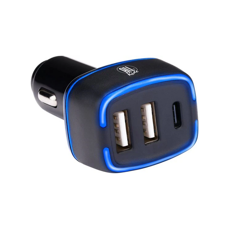 All Ride Autolader – 12/24V Car Charger met 2x USB-A & 1x USB-C Aansluiting