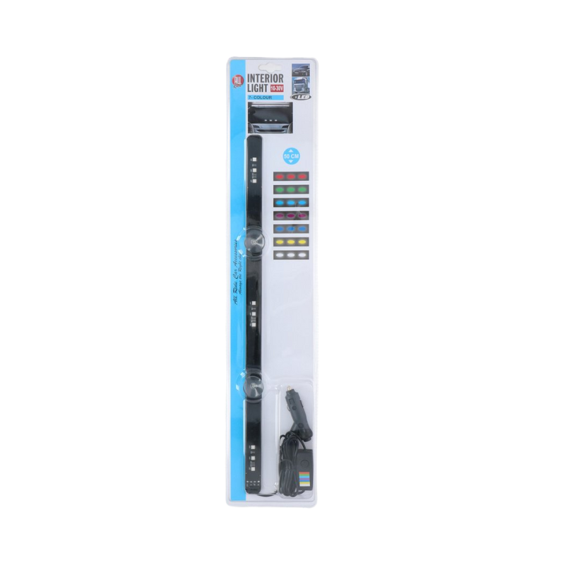 All Ride LED Lichtbalk 50cm – 12/24V Interieurverlichting met Zuignap & 7 Kleuren