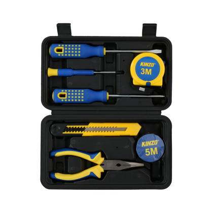 Kinzo Gereedschapsset 8-delig – Compact & Onmisbaar voor Onderweg