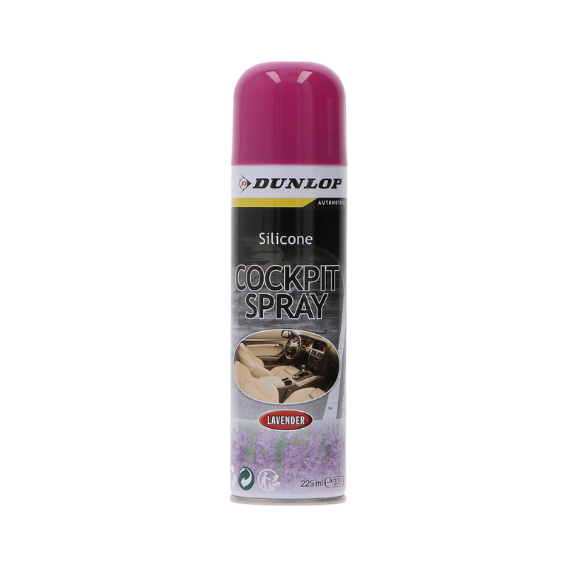 Dunlop Cockpitspray 225ml – Lufterfrischer & Armaturenbrettreiniger in 1 | Erhältlich in 5 Düften