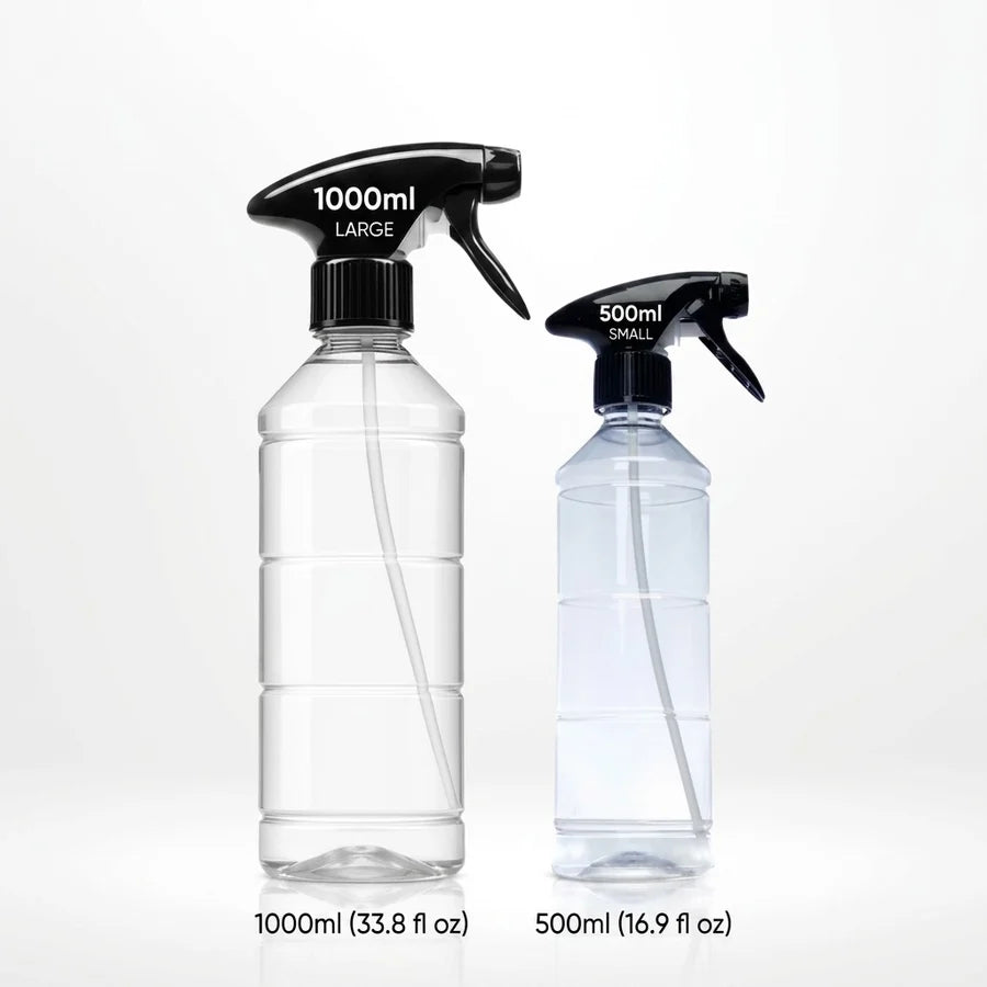 Transparante Sprayfles met Trigger 500ml / 1000ml