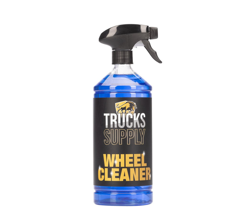 Fles met blauwe TruckSupply Wheel Cleaner