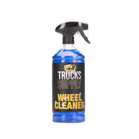 Fles met blauwe TruckSupply Wheel Cleaner