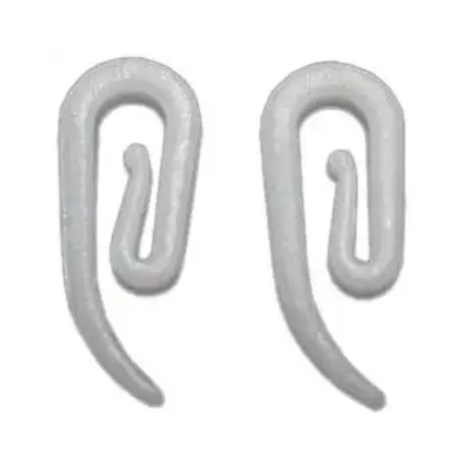 Gordijnhaakjes Wit – 50 stuks voor Truckcabine – Universele Montage