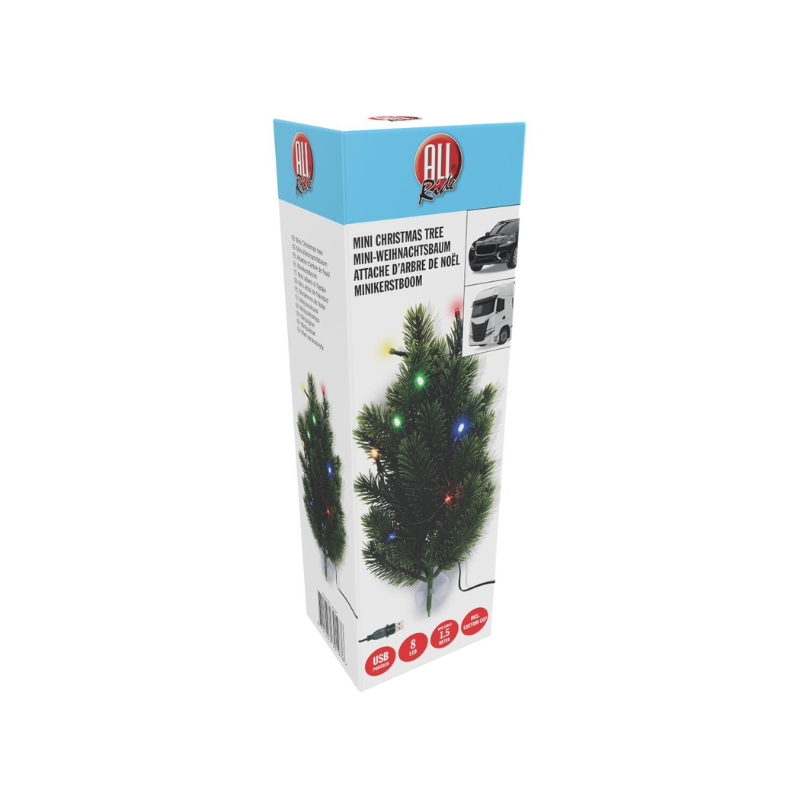 Mini-Weihnachtsbaum USB mit Beleuchtung – Weihnachtsbaum für LKW-Kabine
