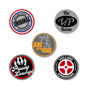 Sticker Rond – VIP Room, Pussy Lounge, King of the Road, Holland Style & Eindhoven