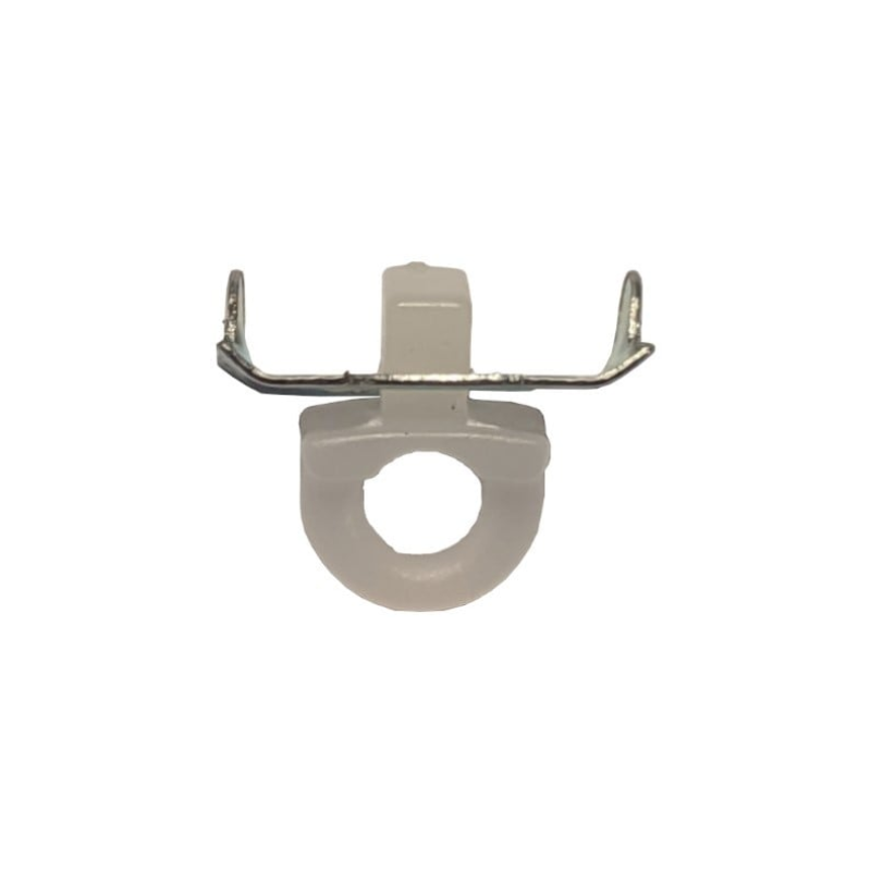 Eindstoppertje Wit Klein – Universele Eindkap voor Smalle Gordijnrail (per stuk)