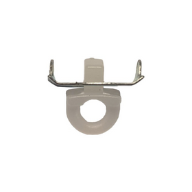 Eindstoppertje Wit Klein – Universele Eindkap voor Smalle Gordijnrail (per stuk)