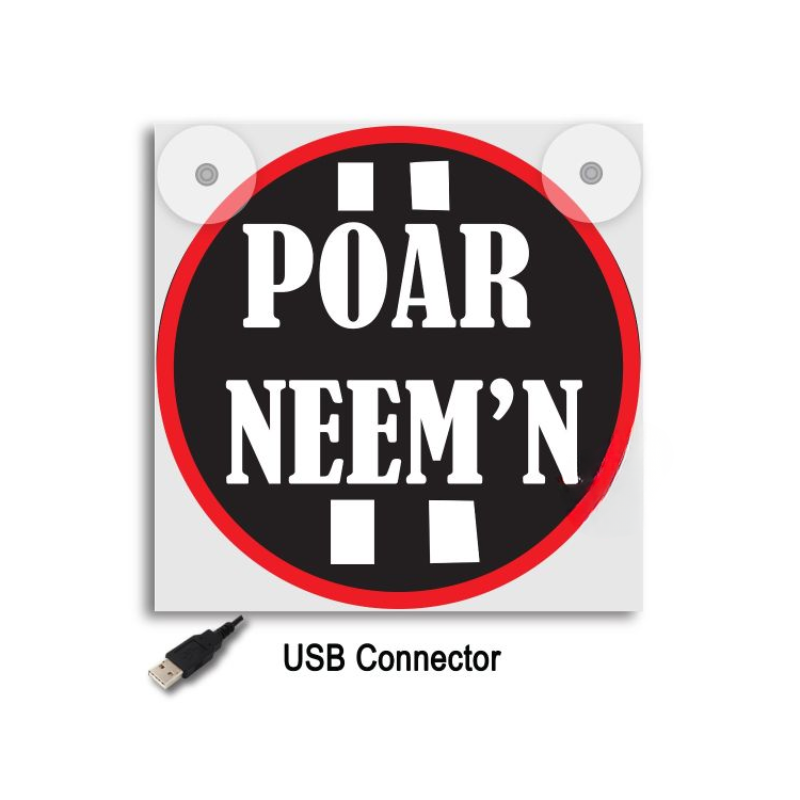 Lichtbakje de Luxe Poar Neem ’n – 5V USB Cabineverlichting 17x17 cm