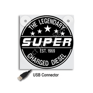 Lichtbakje de Luxe Super Charged Diesel  – 5V USB Cabineverlichting 17x17 cm