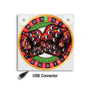 Lichtbakje de Luxe Dobbelsteen Pluche Rood – 5V USB & USB-C Cabineverlichting 17x17 cm