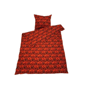 Dekbedovertrek 1 Persoon Deense Pluche Rood (Incl. Kussensloop)