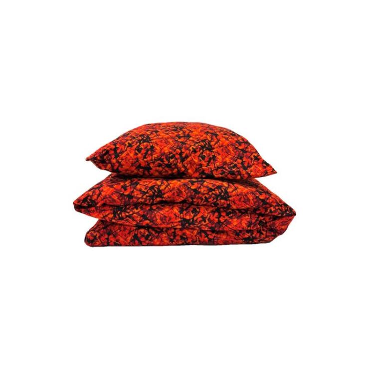 Dekbedovertrek 1 Persoon Deense Pluche Rood (Incl. Kussensloop)