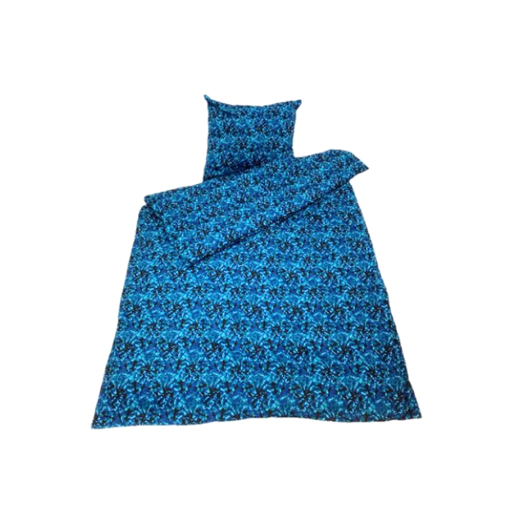 Dekbedovertrek 1 Persoon Deense Pluche Blauw (Incl. Kussensloop)