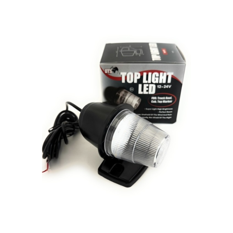 LED Toplicht Weißglas Dual Color 10–32V – Markierungsleuchte Bernstein/Weiß