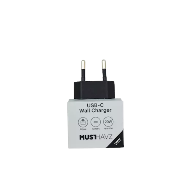 To Go USB-C Charger 20W – Compacte Sneloplader voor Onderweg