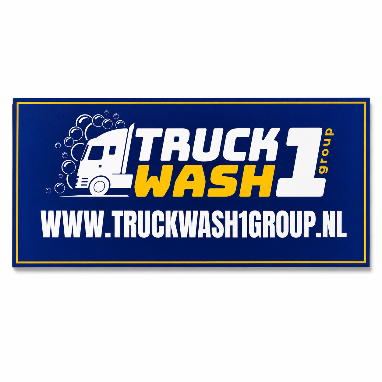 Truckwash 1 Group Sticker Rechthoek (Zwart of Blauw)