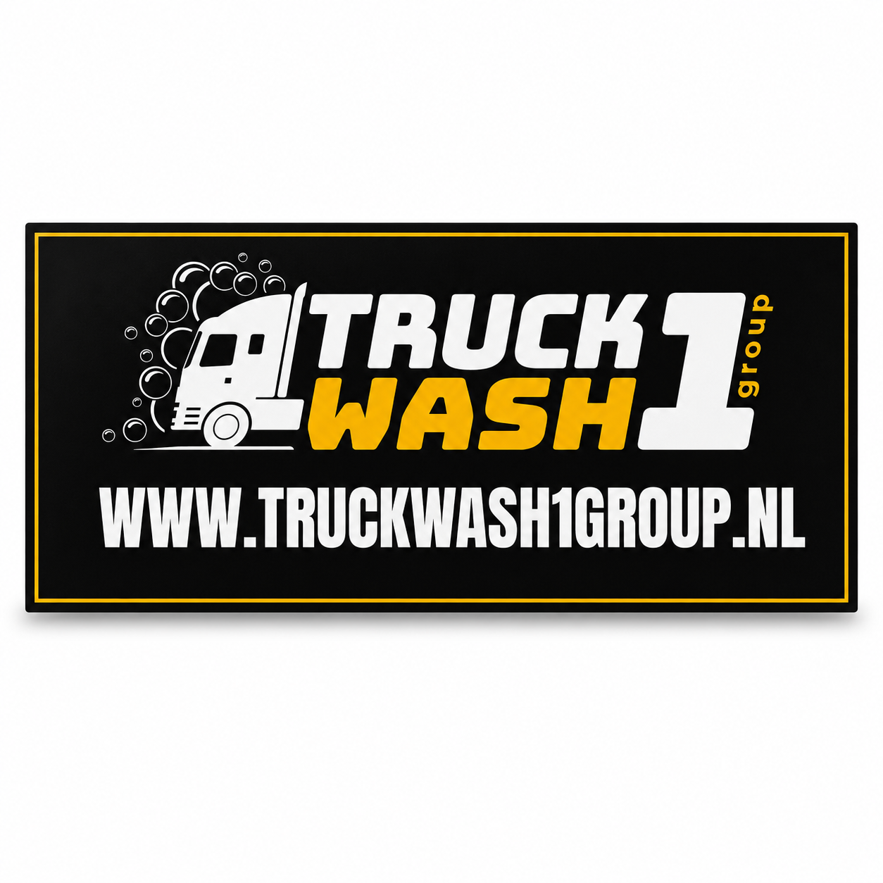 Truckwash 1 Group Sticker Rechthoek (Zwart of Blauw)