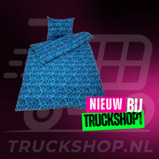Bettbezug 1 Person Dänischer Plüsch Blau (Inkl. Kissenbezug)
