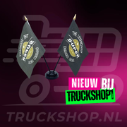 Tischflaggen-Set Legendary Diesel – Kabinendekoration mit goldenen Details