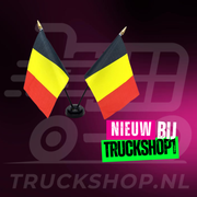 Tischflaggen-Set Belgien – Kabinendekoration