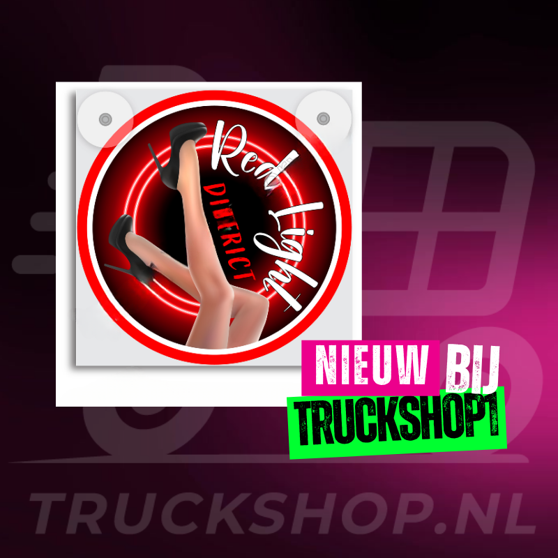 Leuchtkasten de Luxe Red Light District – 5V USB & USB-C Kabinenbeleuchtung 17x17 cm