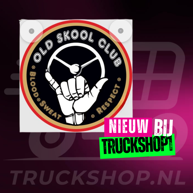 Leuchtkasten de Luxe Old Skool Club – 5V USB & USB-C Kabinenbeleuchtung 17x17 cm