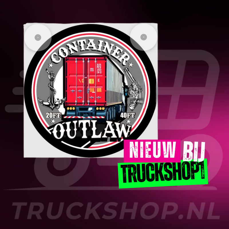 Lichtbakje de Luxe Container Red | 5V USB & USB-C Cabineverlichting 17x17 cm