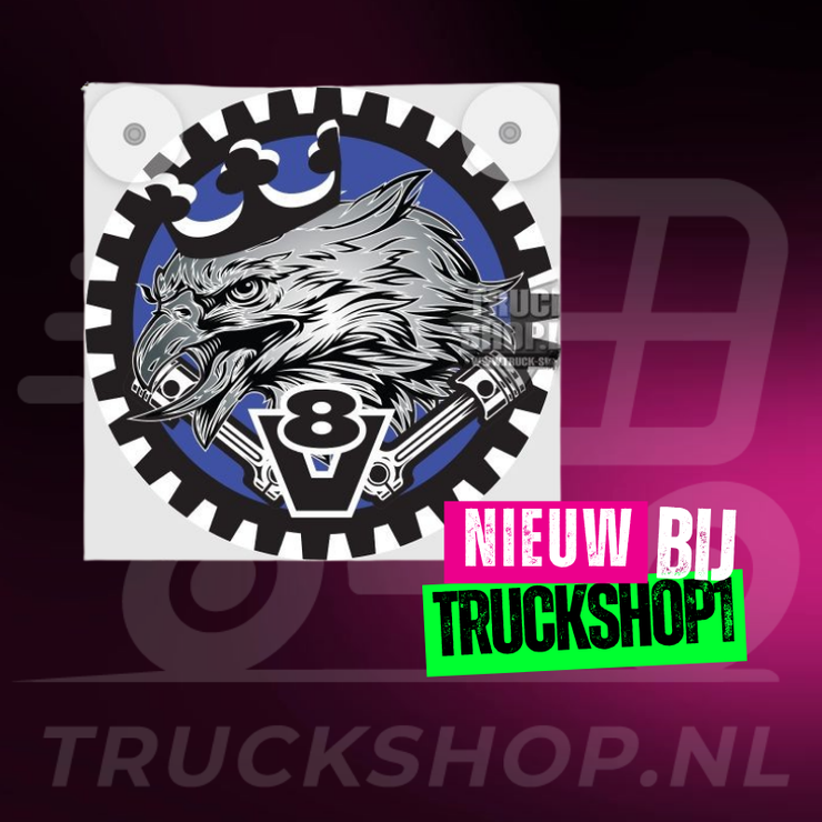 Lichtbakje de Luxe Eagle King of the Road Blue – 5V USB & USB-C Cabineverlichting 17x17 cm