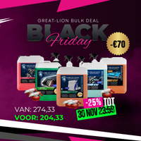 Great-Lion Black Week Bulk Voordeel – set met 5×5L reinigers, DIN51 jerrycan-kraan en transparante sprayfles (VIP DEAL)