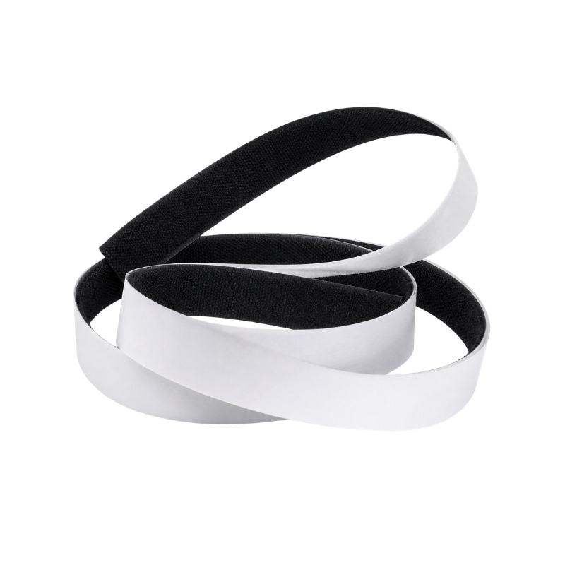 Raamband Deense Pluche Groen met Witte Franjes – 18 cm