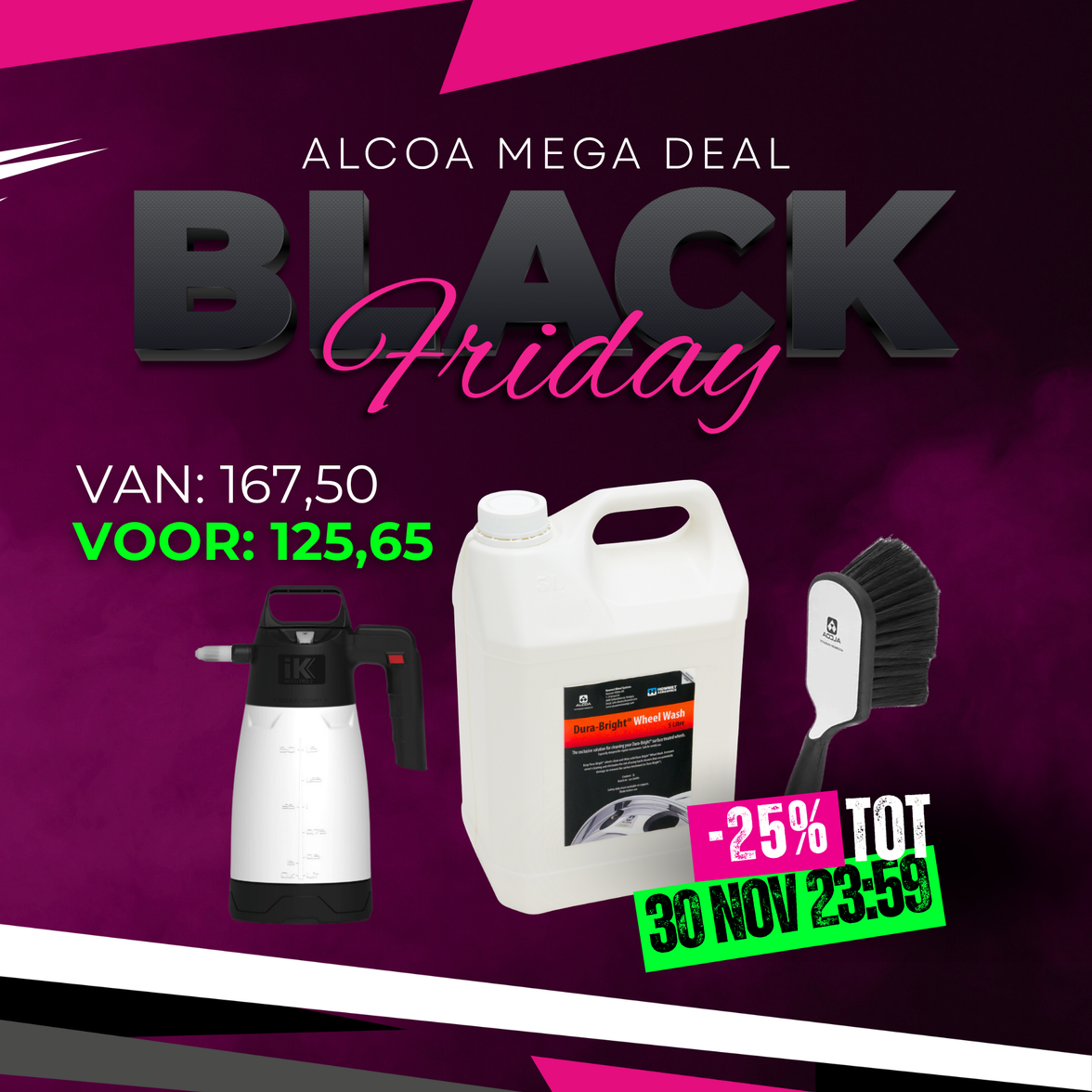 Alcoa Dura-Bright Wheel Wash set – 5L met IK Multi Pro 1.5 sprayer en ALbrush2 borstel (VIP DEAL, Black Week -25%)