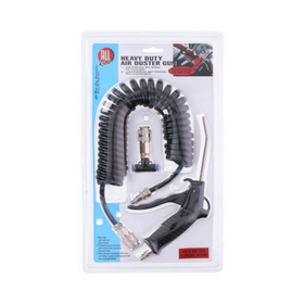 All Ride Luchtspiraal Pistool – 5 meter flexibele luchtspiraal met robuust stalen mondstuk voor vrachtwagens en werkplaatsen.