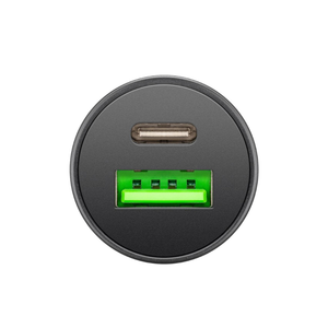2 Port Car Charger USB-A + USB-C 30W
