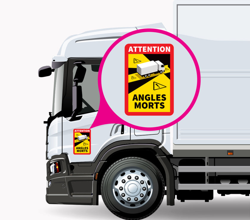 Blind Spot – Attention Angles Morts LKW-Aufkleber