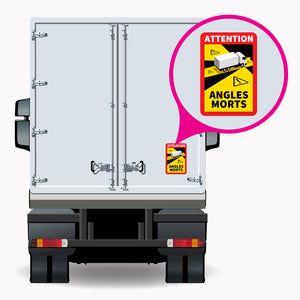 Blind Spot – Attention Angles Morts LKW-Aufkleber