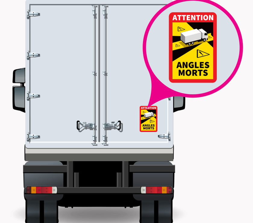 Blind Spot – Attention Angles Morts LKW-Aufkleber