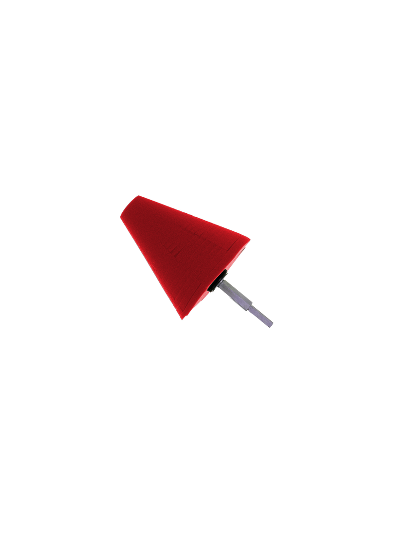 Polijstcone rood, ultra zacht100mm